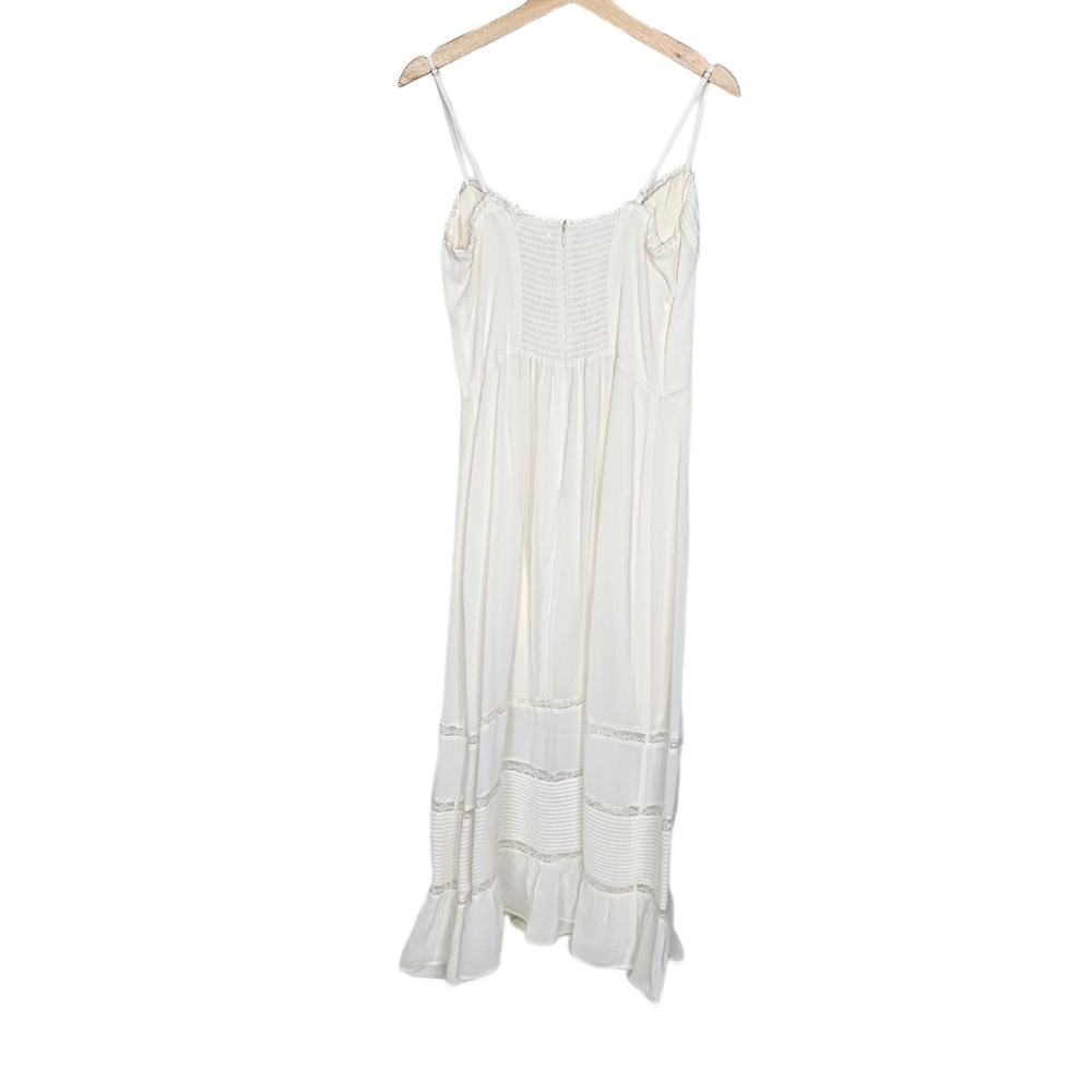 Reformation Harvest Dress White Midi Size 10 - Picture 2 of 10